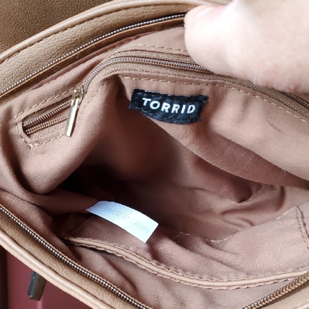 Torrid Tan Braided Crossbody Bag 9 X 11 - Picture 3 of 8